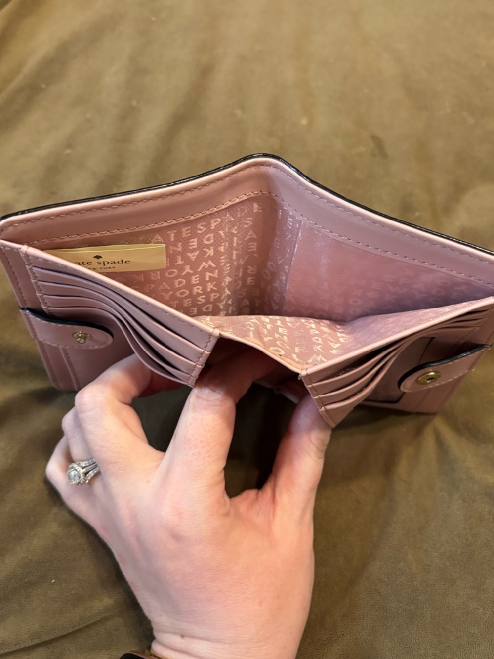 kate♠️spade pink pebbled leather wallet - Picture 11 of 16